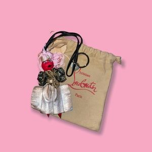 Christian Louboutin Bag Charm Doll Miami Goat skin fabric YS M023